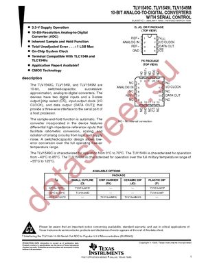 TLV1549CDG4 datasheet  